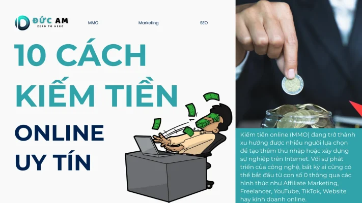 10 cách kiếm tiền online uy tín